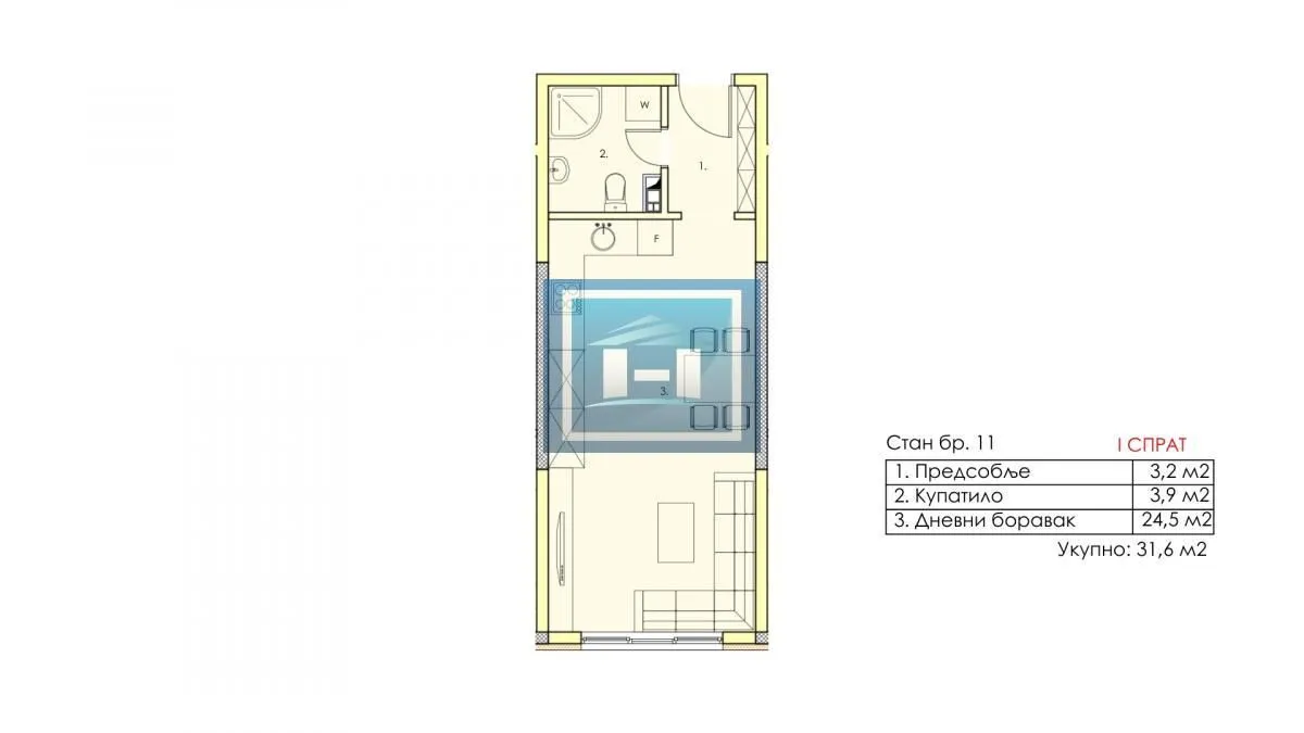 Prodaja, garsonjera, 31m², Centar, Jagodina