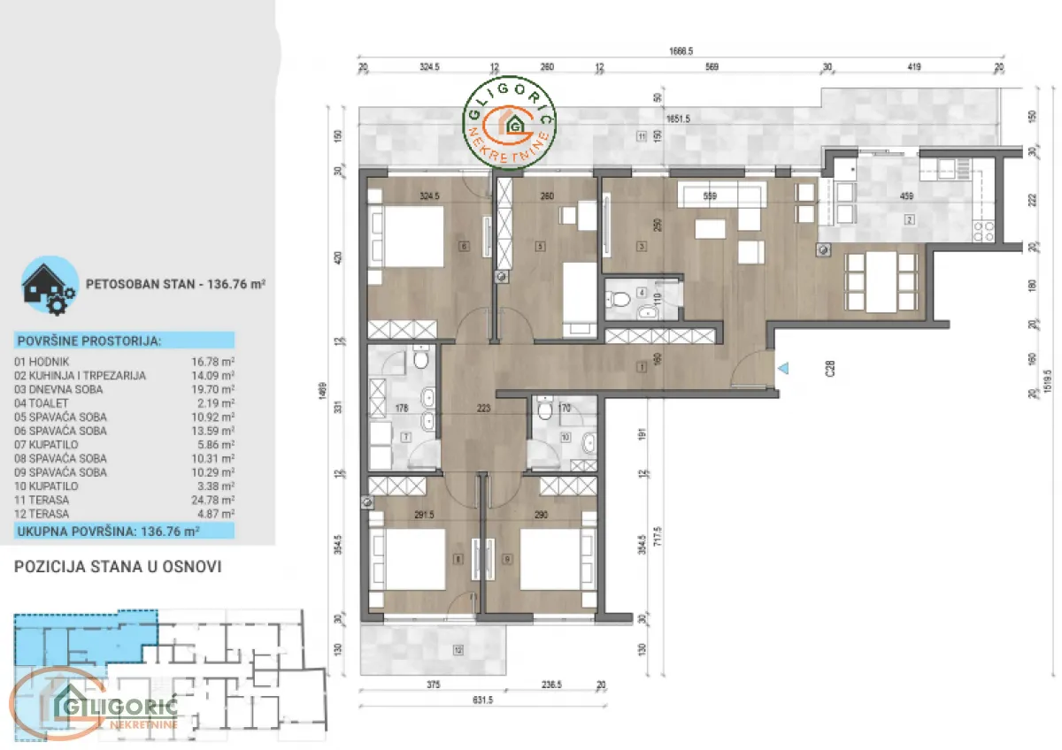 Prodaja, stan, 137m², Voždovac Sve Podlokacije, Beograd