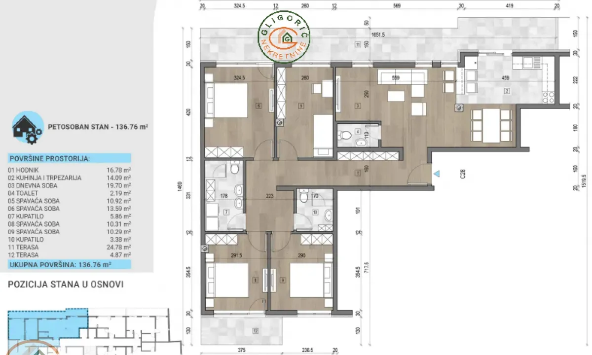 Prodaja, stan, 137m², Voždovac Sve Podlokacije, Beograd