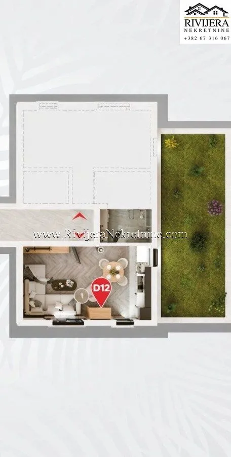 Prodaja, stan, 46m², Radanovići, Kotor
