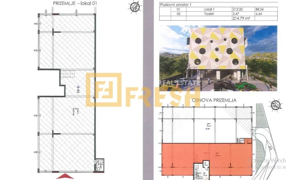 Sale, office space, 500m², Gornja Gorica, Podgorica