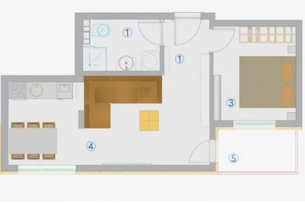 Prodaja, jednosoban stan, 44m², Pantelej, Niš