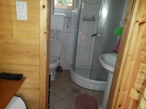 Jednostavno kupatilo sa tuš kabinom, lavaboom i toaletom. - image 25