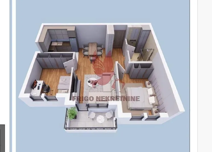 Sale, three bedroom apartment, 61m², Mladenovac, Beograd