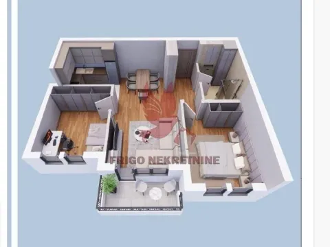 Sale, three bedroom apartment, 61m², Mladenovac, Beograd