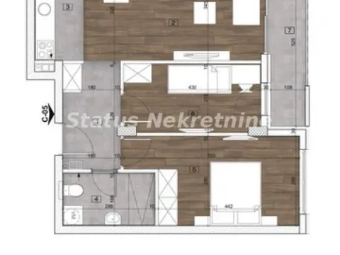 Sale, three bedroom apartment, 60m², Telep, Novi Sad Sve Podlokacije