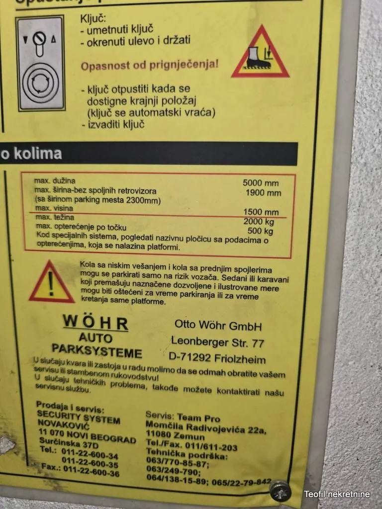 Sale, parking/garage, 15m², Kalenić Pijaca, Vračar Sve Podlokacije