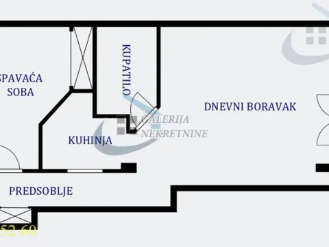 Sale, two bedroom apartment, 54m², Vračar Hram, Vračar Sve Podlokacije - image 2