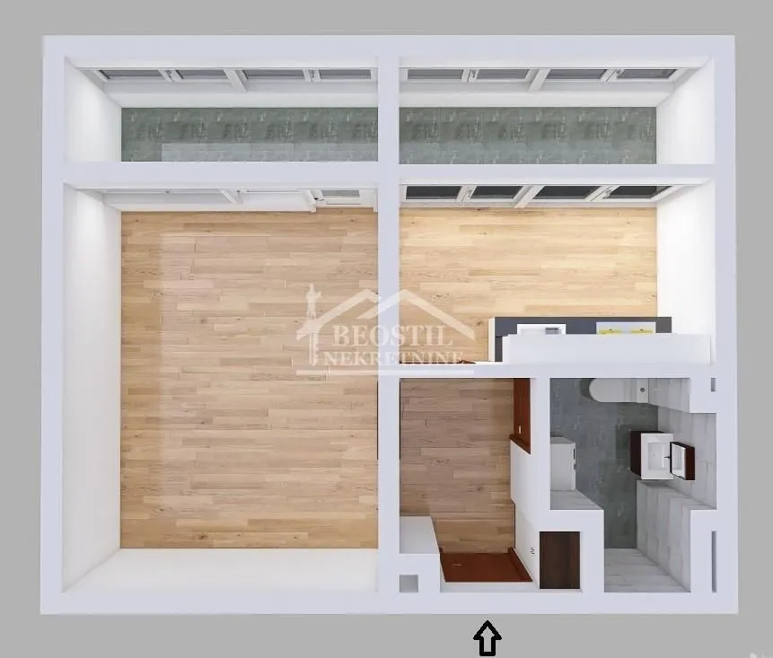 Sale, one bedroom apartment, 41m², Novi Beograd Sve Podlokacije, Beograd