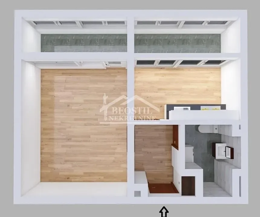 Prodaja, jednosoban stan, 41m², Novi Beograd Sve Podlokacije, Beograd