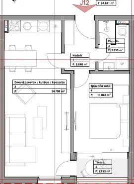 Prodaja, stan, 46m², Budva, Crna Gora
