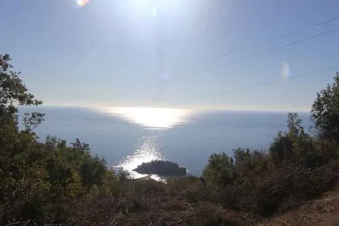 Pogled na more sa ostrvom u daljini. - image 6
