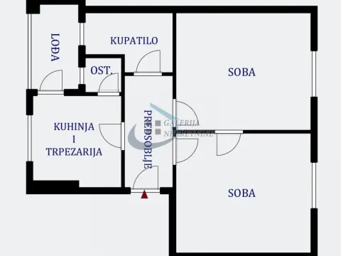 Sale, two bedroom apartment, 55m², Vračar Sve Podlokacije, Beograd - image 5