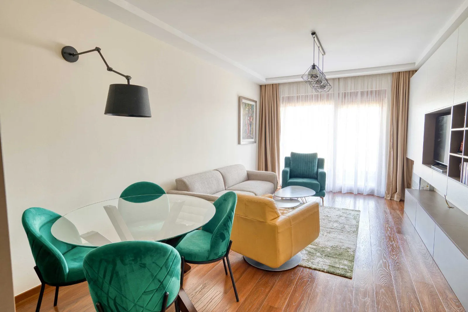 Rent, two bedroom apartment, 74m², Master Kvart, Podgorica