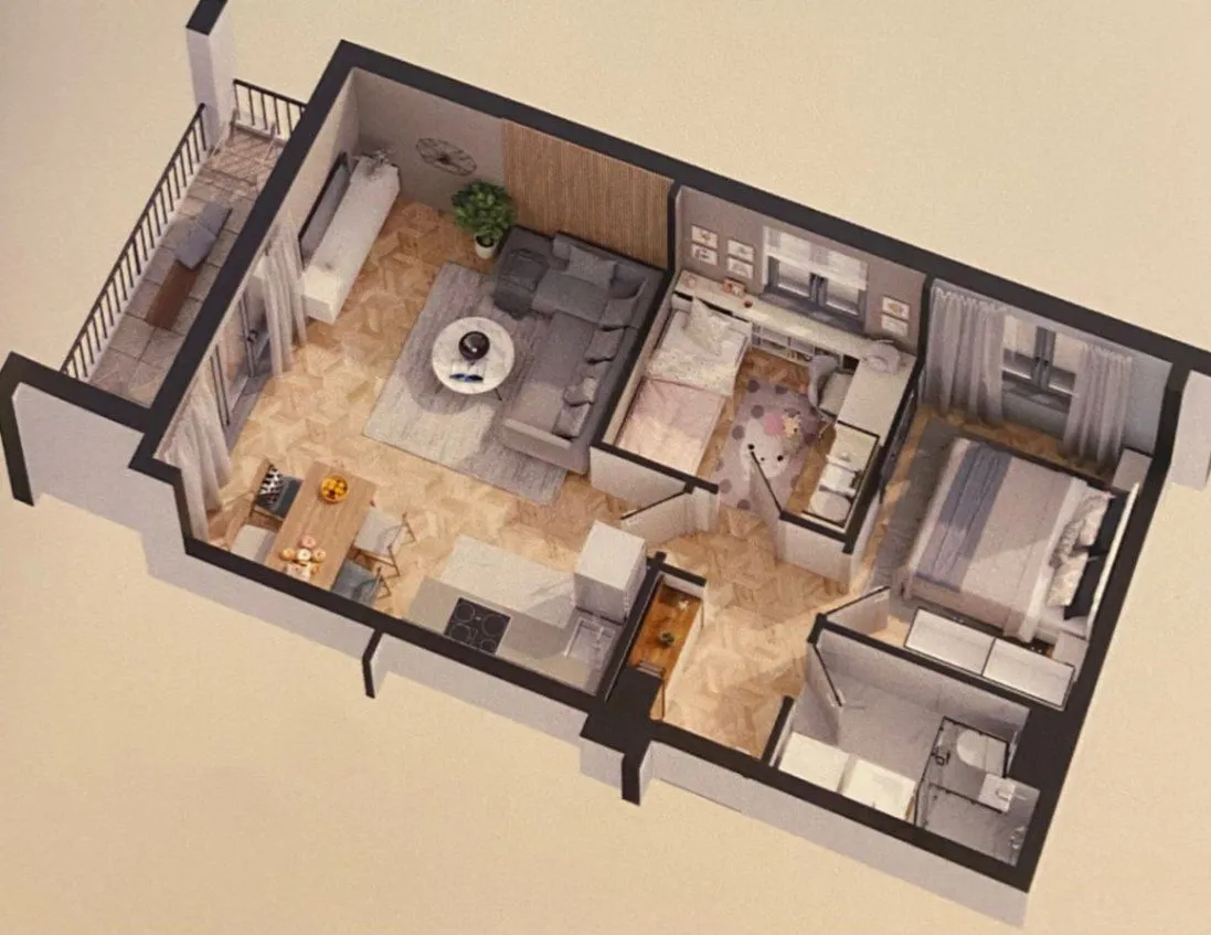 Prodaja, dvosoban stan, 65m², Tivat, Crna Gora