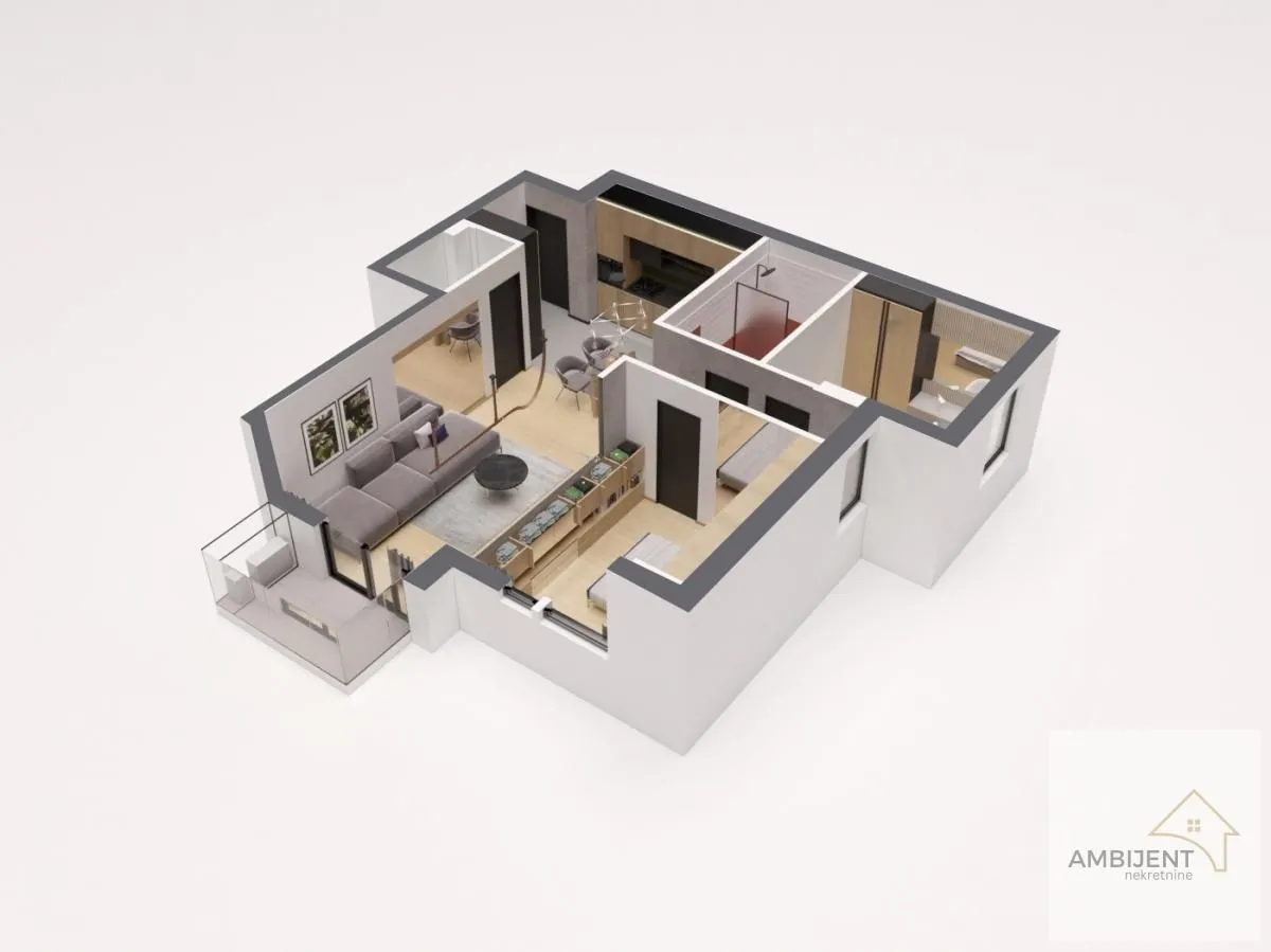 Sale, two bedroom apartment, 66m², Nova Pazova, Stara Pazova