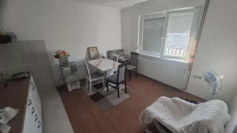 Dnevni boravak sa trpezarijskim stolom i prozorom. - image 11