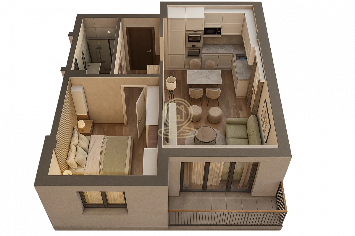 Prodaja, dvosoban stan, 52m², Palilula, Niš