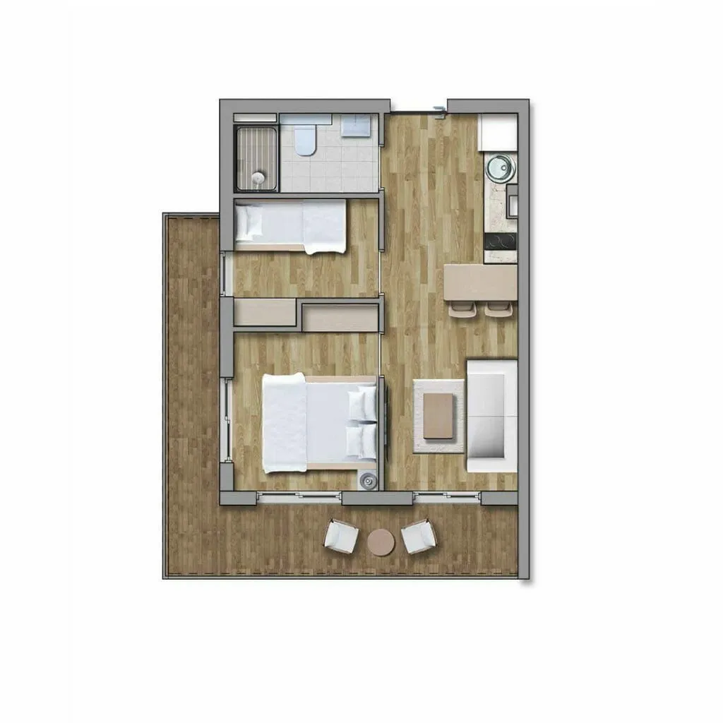 Prodaja, stan, 26m², Kavač, Kotor