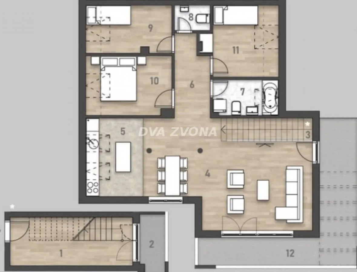 Sale, four bedroom apartment, 123m², Rotkvarija, Novi Sad Sve Podlokacije
