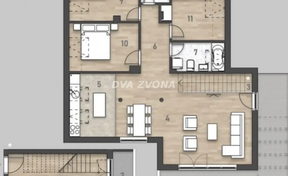 Prodaja, četvorosoban stan, 123m², Rotkvarija, Novi Sad Sve Podlokacije