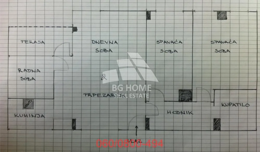 Prodaja, trosoban stan, 73m², Galenika, Beograd