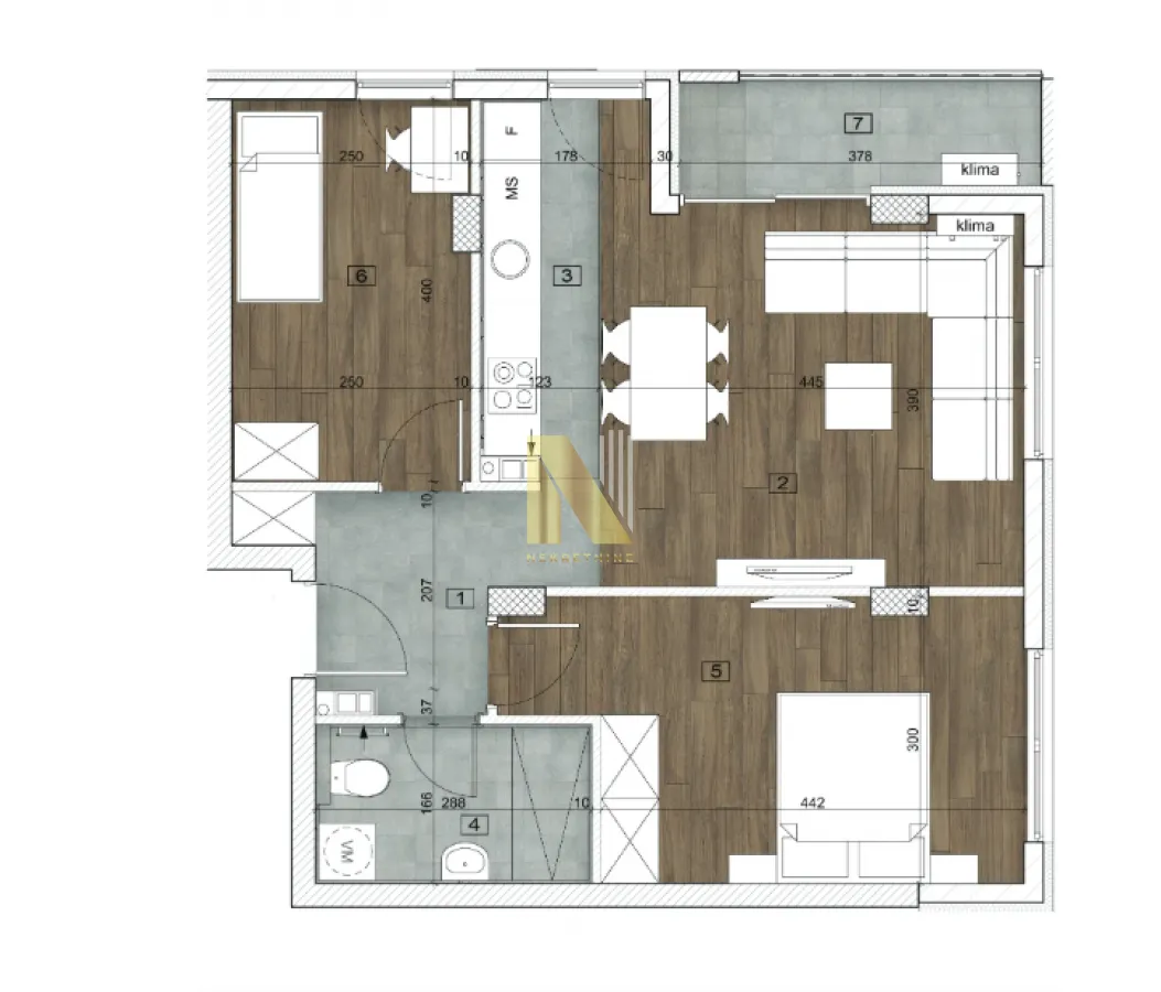 Sale, three bedroom apartment, 60m², Bulevar patrijarha Pavla, Novi Sad Sve Podlokacije