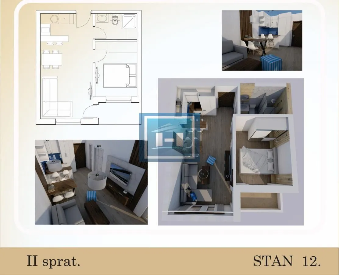 Prodaja, jednosoban stan, 34m², Aqua park, Jagodina