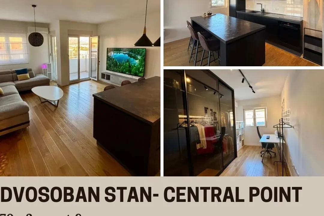 Sale, two bedroom apartment, 70m², Central Point, Podgorica