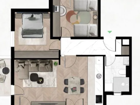 Sale, two bedroom apartment, 60m², Kava, Tivat - image 4