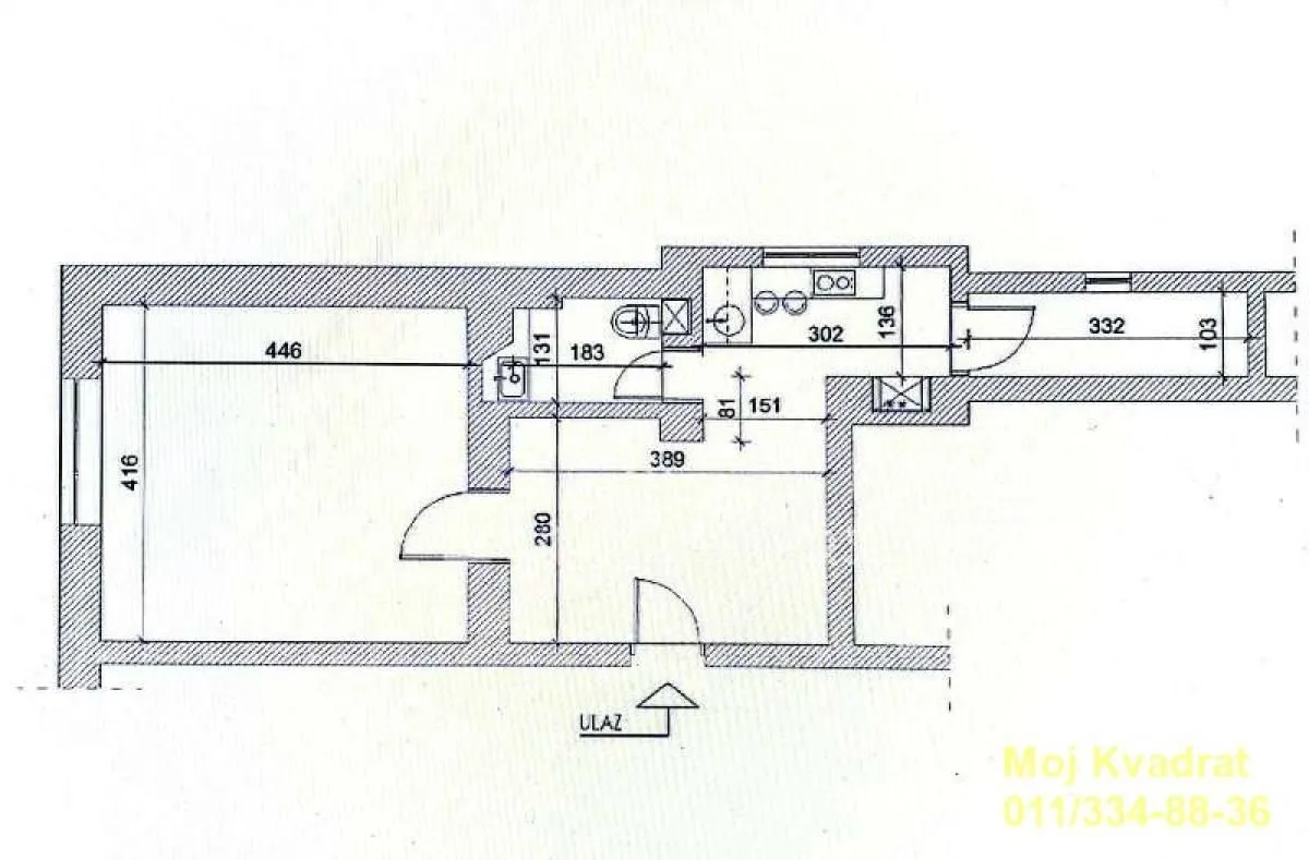 Sale, office space, 41m², Vračar Hram, Vračar Sve Podlokacije