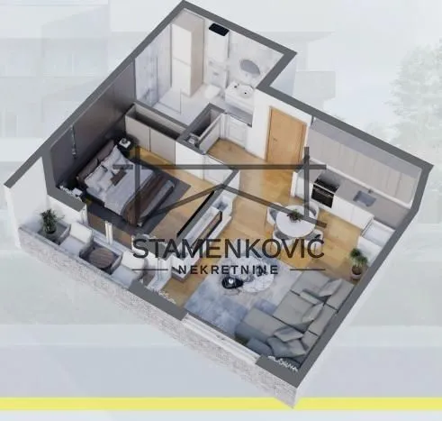Prodaja, dvosoban stan, 45m², Veternička rampa, Novi Sad Sve Podlokacije