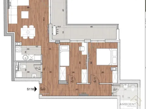 Prodaja, trosoban stan, 76m², Tošin bunar, Novi Beograd Sve Podlokacije - image 7