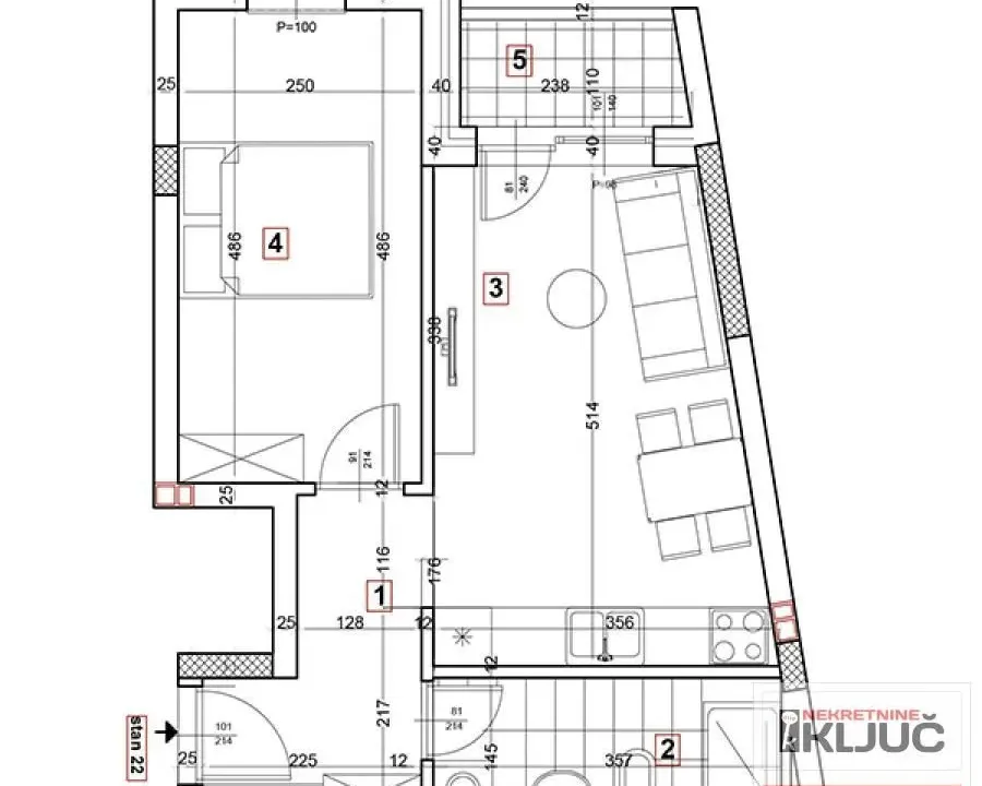 Prodaja, dvosoban stan, 40m², Podbara, Novi Sad Sve Podlokacije