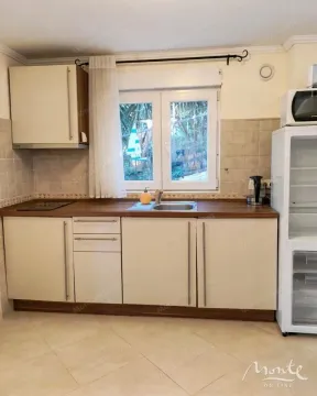 Manja kuhinja sa sudoperom, radnom pločom i kuhinjskim elementima. - image 18