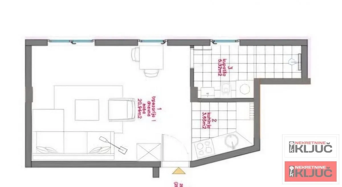 Prodaja, garsonjera, 29m², Bulevar patrijarha Pavla, Novi Sad Sve Podlokacije