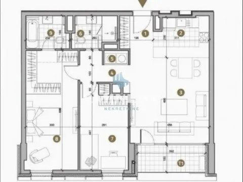 Izdavanje, trosoban stan, 88m², Savski Venac, Beograd - image 13