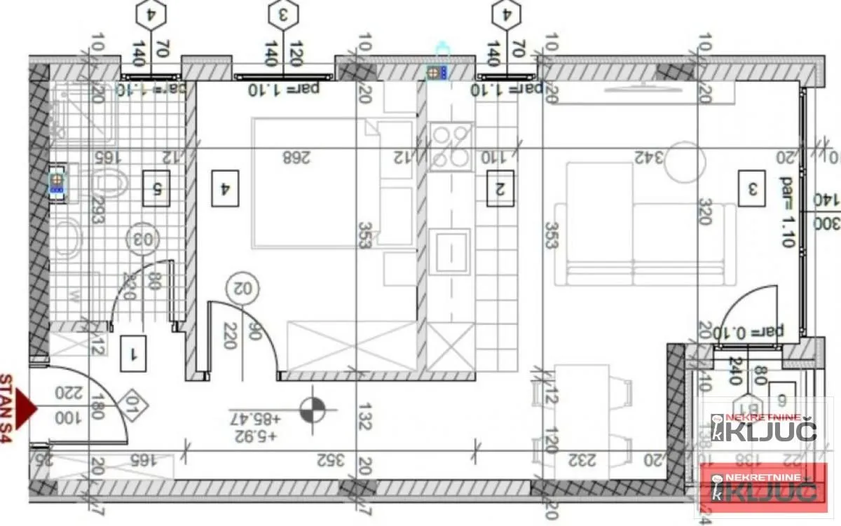 Sale, two bedroom apartment, 41m², Veternička rampa, Novi Sad Sve Podlokacije