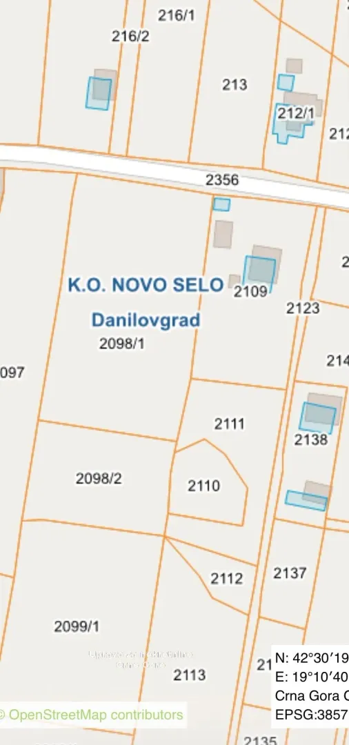 Prodaja, plac, 4300m², Klikovače, Danilovgrad