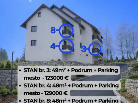 Sale, two bedroom apartment, 48m², Žabljak II, Žabljak - image 2