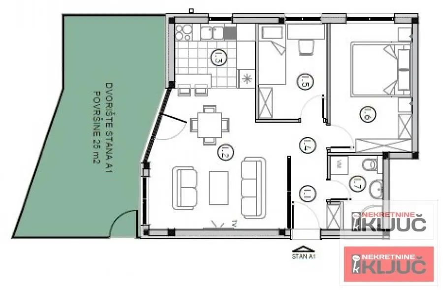 Prodaja, dvosoban stan, 50m², Sremska Kamenica, Petrovaradin