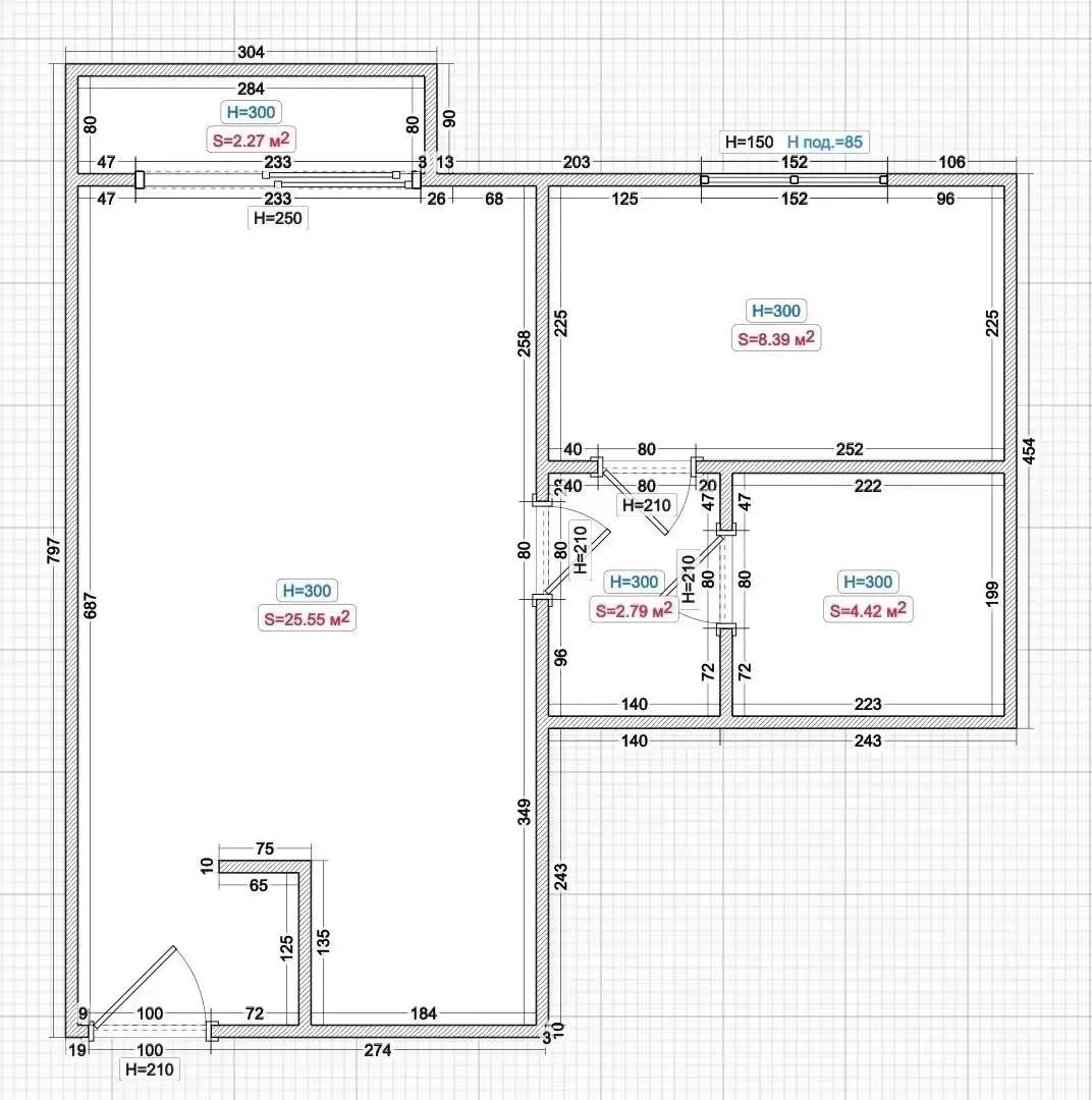 Prodaja, jednosoban stan, 46m², Centar, Bar