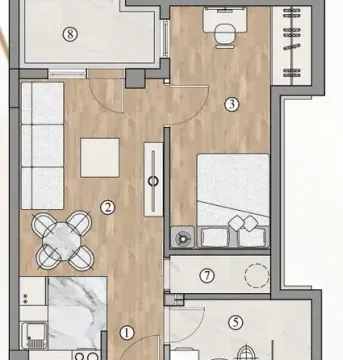 Prodaja, jednosoban stan, 41m², Pantelej, Niš - image 2