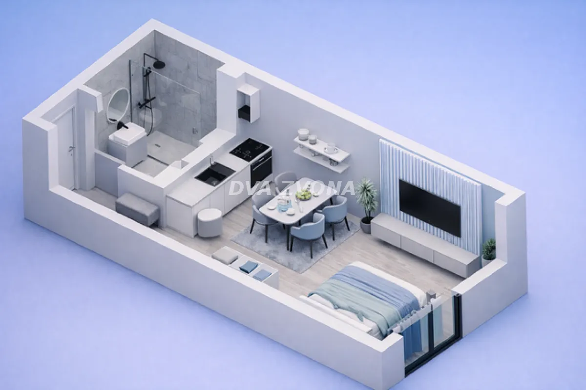 Sale, one bedroom apartment, 27m², Podbara, Novi Sad Sve Podlokacije