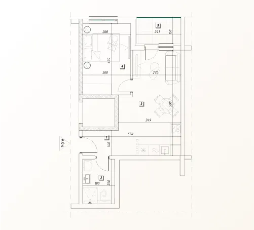 Prodaja, jednosoban stan, 40m², Rudjinci, Vrnjačka Banja