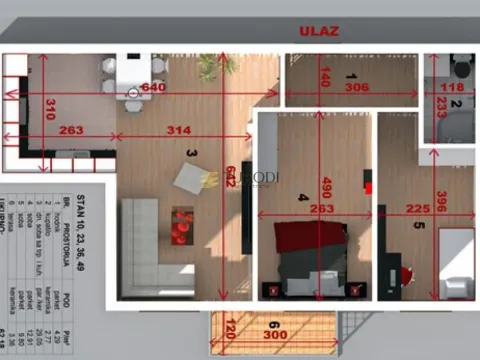Prodaja, trosoban stan, 62m², Nova Detelinara, Novi Sad Sve Podlokacije - image 7