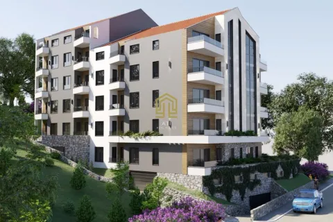 3D render spoljašnjosti moderne stambene zgrade sa terasama i uređenim dvorištem. - image 16