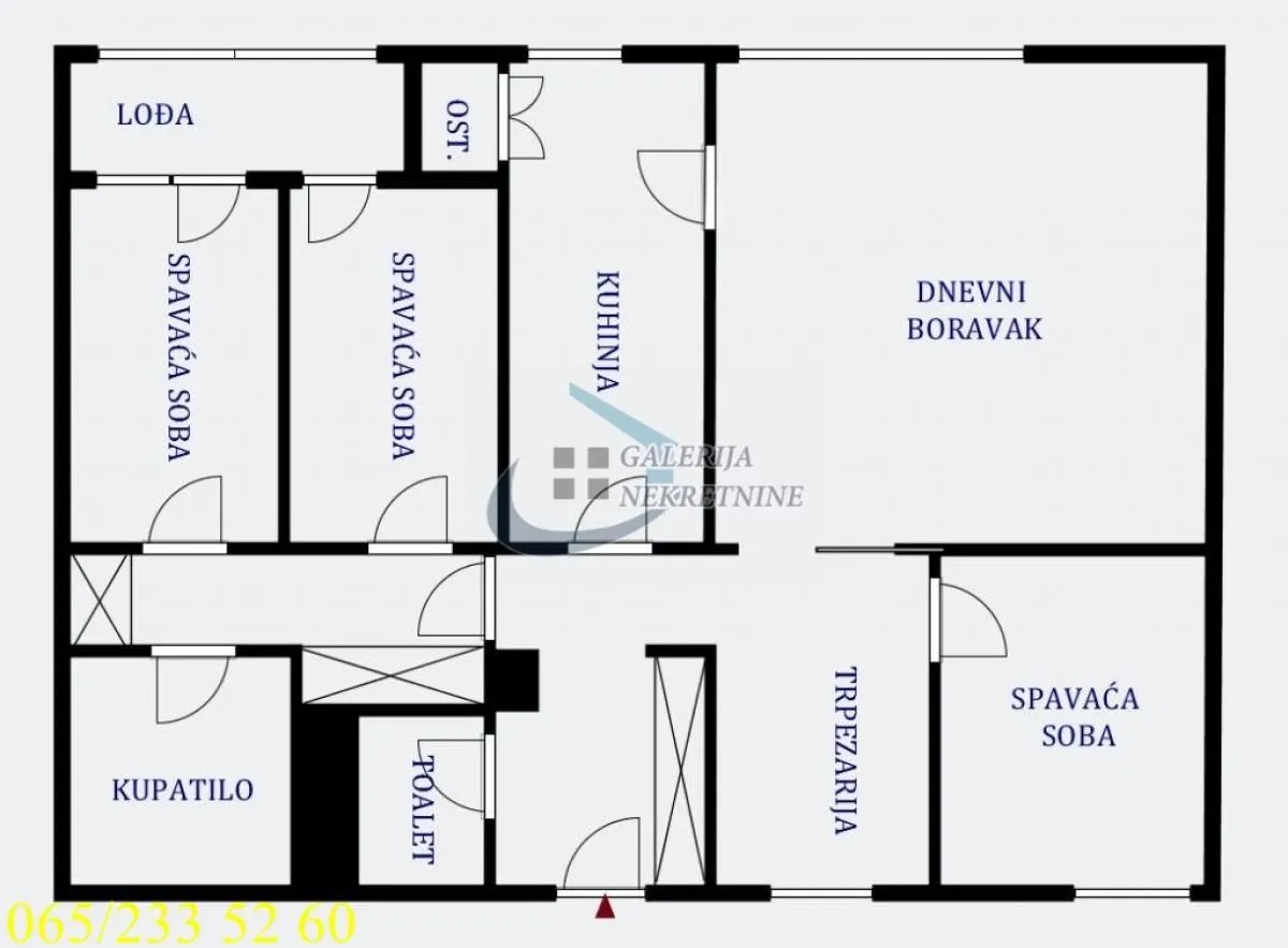 Prodaja, trosoban stan, 73m², Vračar Sve Podlokacije, Beograd