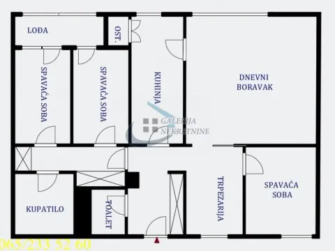 Sale, three bedroom apartment, 73m², Vračar Sve Podlokacije, Beograd - image 5