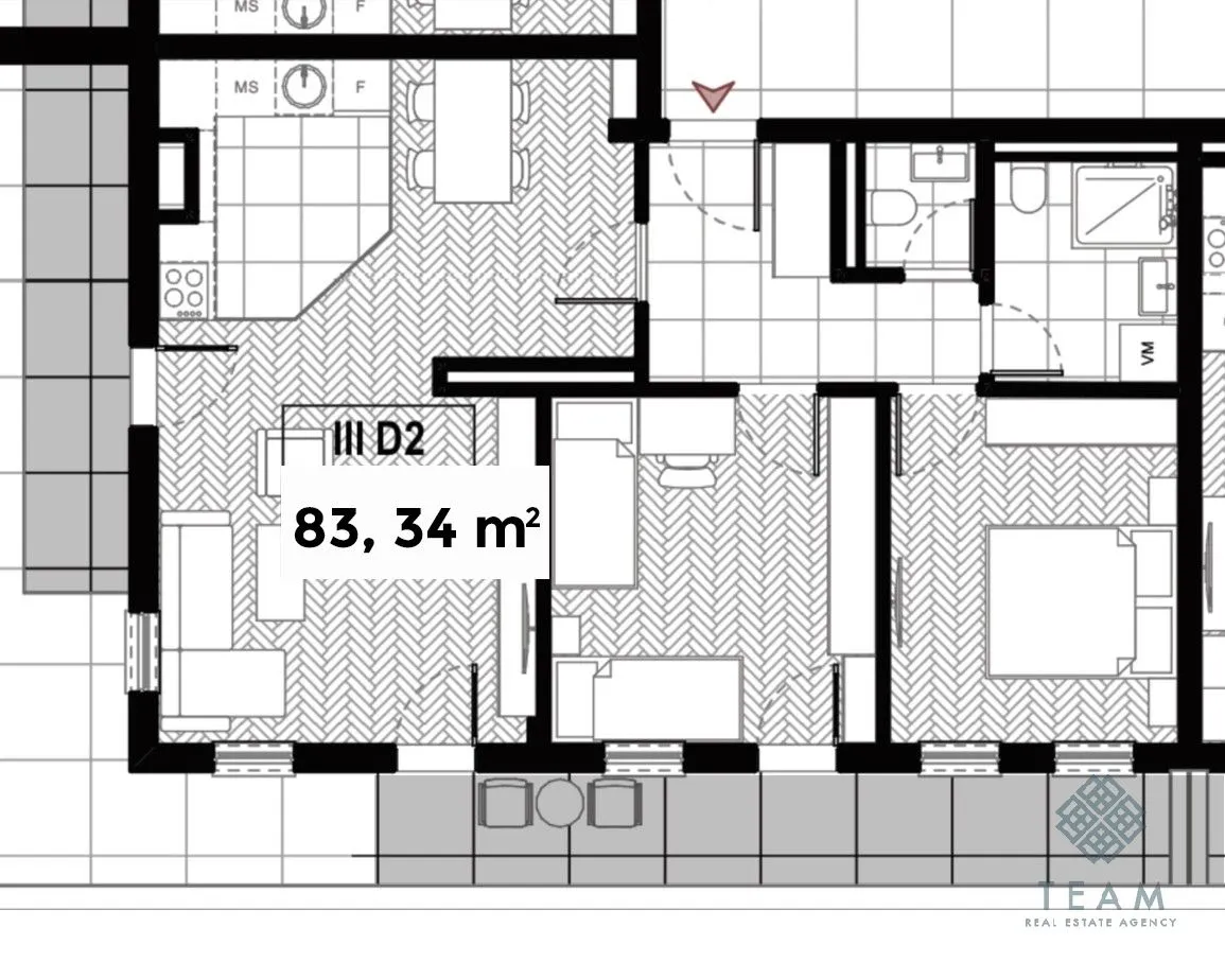 Prodaja, dvosoban stan, 83m², Zabjelo, Podgorica
